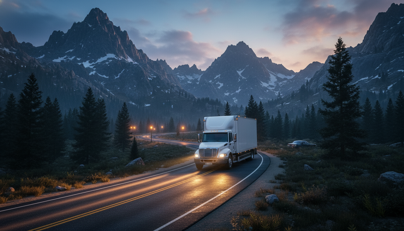 Trucking operation visual supplied for Charles Warren Logistics